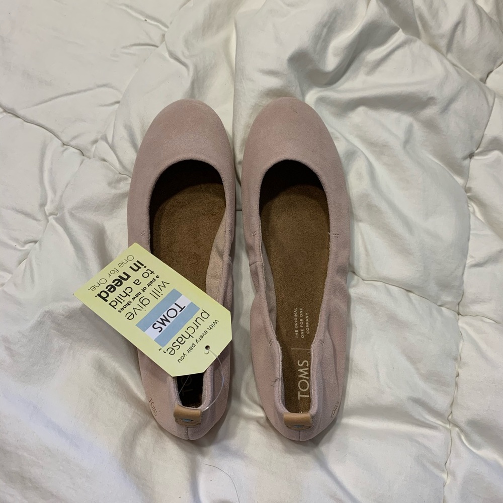 TOMS Blush Suede flats